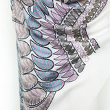 Goddess Wings Shawl Embroidered Cashmere Shawl - Ivory