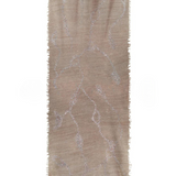 Earth Crystal Cashmere Silk Shawl - Beige