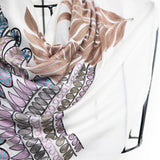 Goddess Wings Shawl Embroidered Cashmere Shawl - Ivory