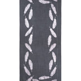 Angel Feathers Crystal Feathers Shawl Stole - Charcoal Silver