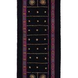 Three Dimensional Fluff Boil Wool Shawl - Black Lines