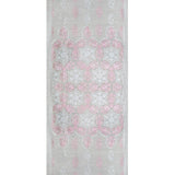 Traditional Embroidery Flower of Life Paisley - White Pink