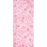 Border Lace & Embroidery Floral Sheer Shawl - Pink Flamingo