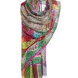 Micro Modal Cashmere Printed Embroidery Shawl Mo-Shmere - Funky Paisley