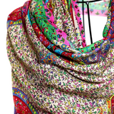 Micro Modal Cashmere Printed Embroidery Shawl Mo-Shmere - Funky Paisley