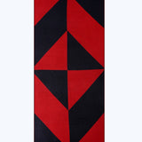 Symmetric Mo-shmeres Triangles Modal Cashmere Dual Tone Shawl - Red Black