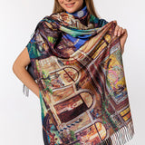 Old Venice Soft Fluff Canvas Modal Shawls