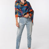 Bubble Color Fun Modal Scarves - Blue