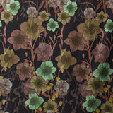 Ash Green Soft Fluff Flower Modal Scarves