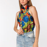 Bubble Color Fun Modal Scarves - Green