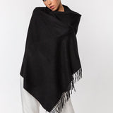 Sky Wool Simple Fringes Scarves ( Multiple Colors )