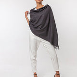 Sky Wool Simple Fringes Scarves ( Multiple Colors )