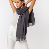 Sky Wool Simple Fringes Scarves ( Multiple Colors )
