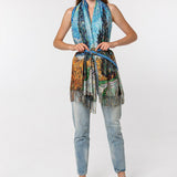 Van Gohg Fields Soft Fluff Canvas Modal Shawls