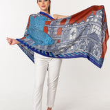 Silk-Mere Canvas Prints Shawl - Flyfish Court
