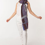 Silk-Mere Canvas Prints Shawl - Cat