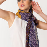 Silk-Mere Canvas Prints Shawl - Cat