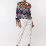 Colorful Snake Skin Print Boa Scarves