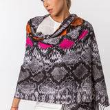 Colorful Snake Skin Print Boa Scarves