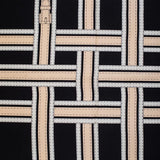 Rectangular Muffler Silk Geometric Belts