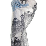 Desert Dwellers Baby Cashmere Shawl - Dolphin Blue