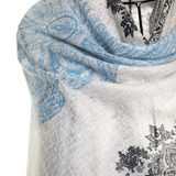 Desert Dwellers Baby Cashmere Shawl - Dolphin Blue