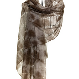 Web Felted Baby Cashmere Shawl - Green