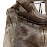 Web Felted Baby Cashmere Shawl - Green