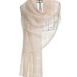 Web Felted Baby Cashmere Shawl - Cream