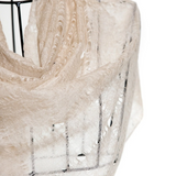 Web Felted Baby Cashmere Shawl - Cream