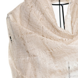 Web Felted Baby Cashmere Shawl - Cream