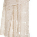 Web Felted Baby Cashmere Shawl - Cream