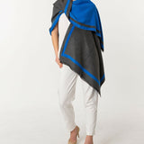 Simply Reversible Mo-shmere Rectangle Scarf - Blue