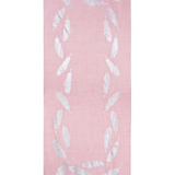 Angel Feathers Crystal Feathers Shawl Stole - Pink Silver