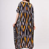 Long Mulberry Pure Silk Dress - IKAT