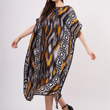 Long Mulberry Pure Silk Dress - IKAT