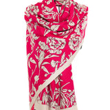 Reversible Mo-shmere Double Floral Bloom Shawl