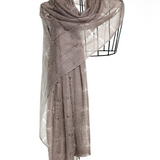 Web Felted Baby Cashmere Shawl - Sepia