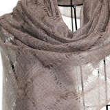 Web Felted Baby Cashmere Shawl - Sepia