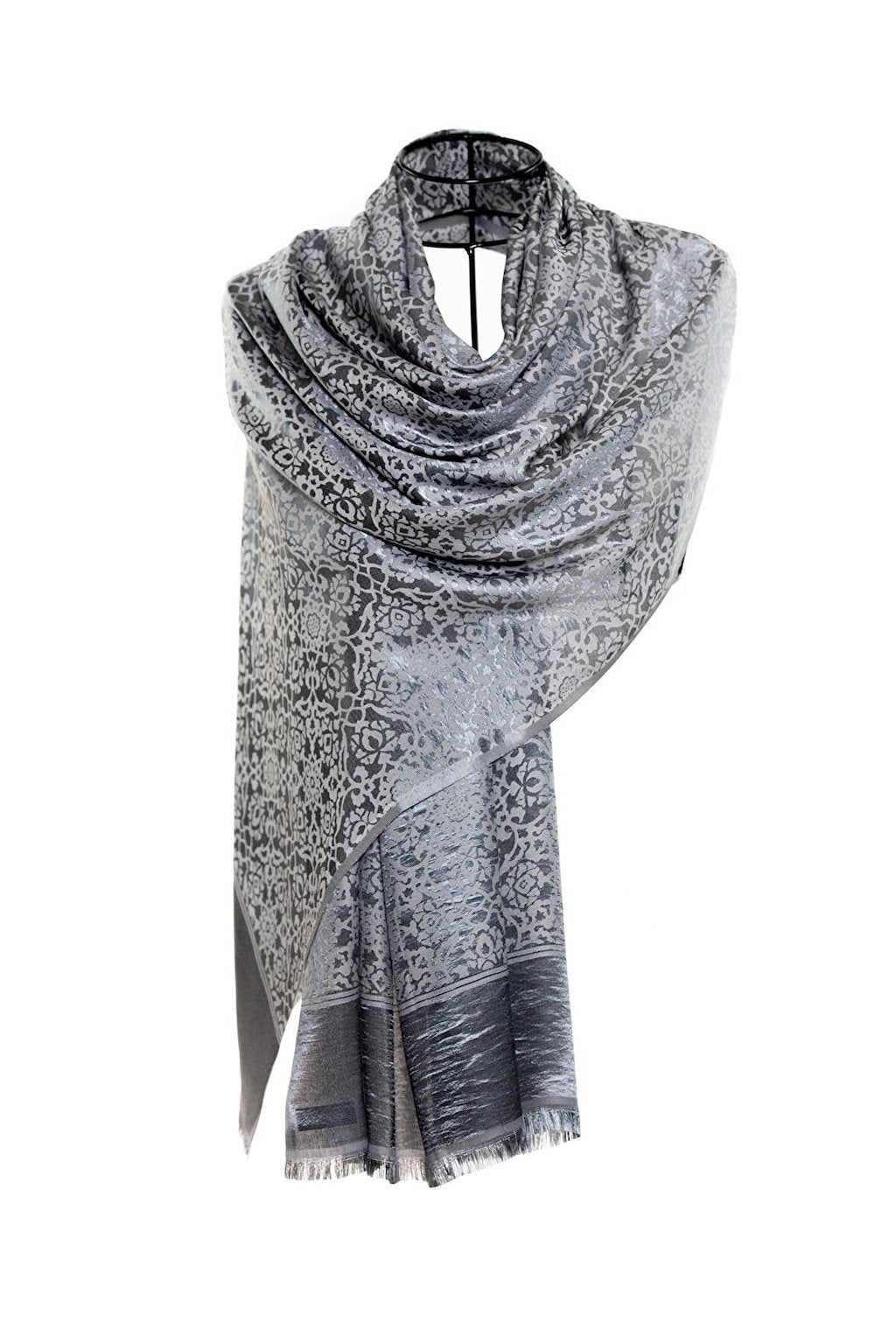 Modal Silk Scarves - Tiles