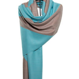 Symmetric Mo-shmeres Triangles Dual Tone - Turquoise Taupe