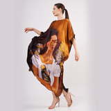 Long Mulberry Pure Silk Dress - Frida Bronze