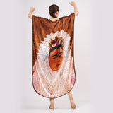 Long Mulberry Pure Silk Dress - Frida Ecru Beige